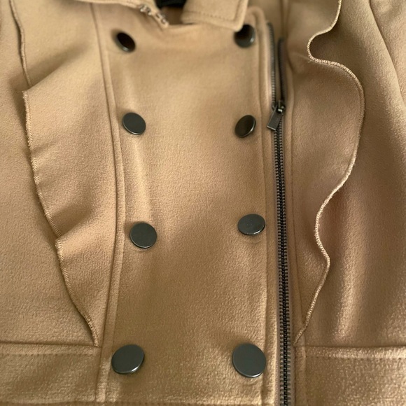 BCBG Maxazria camel/tan pea coat - Picture 4 of 7